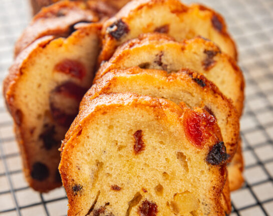 Caribbean Fruit Cake (D, GF)